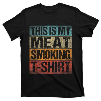 BBQ Smoker Vintage Retro This Is My Meat Smoking BBQ T-Shirt