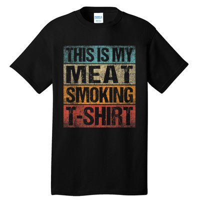 BBQ Smoker Vintage Retro This Is My Meat Smoking BBQ Tall T-Shirt