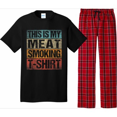 BBQ Smoker Vintage Retro This Is My Meat Smoking BBQ Pajama Set