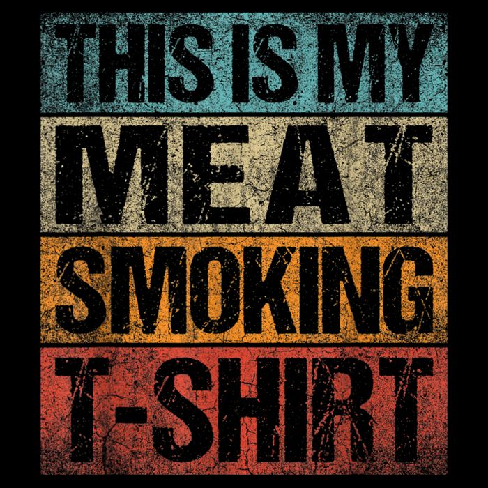BBQ Smoker Vintage Retro This Is My Meat Smoking BBQ Polo
