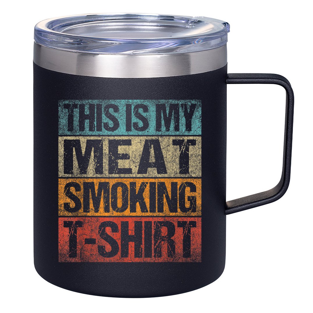 BBQ Smoker Vintage Retro This Is My Meat Smoking BBQ 12oz Stainless Steel Coffee Mug