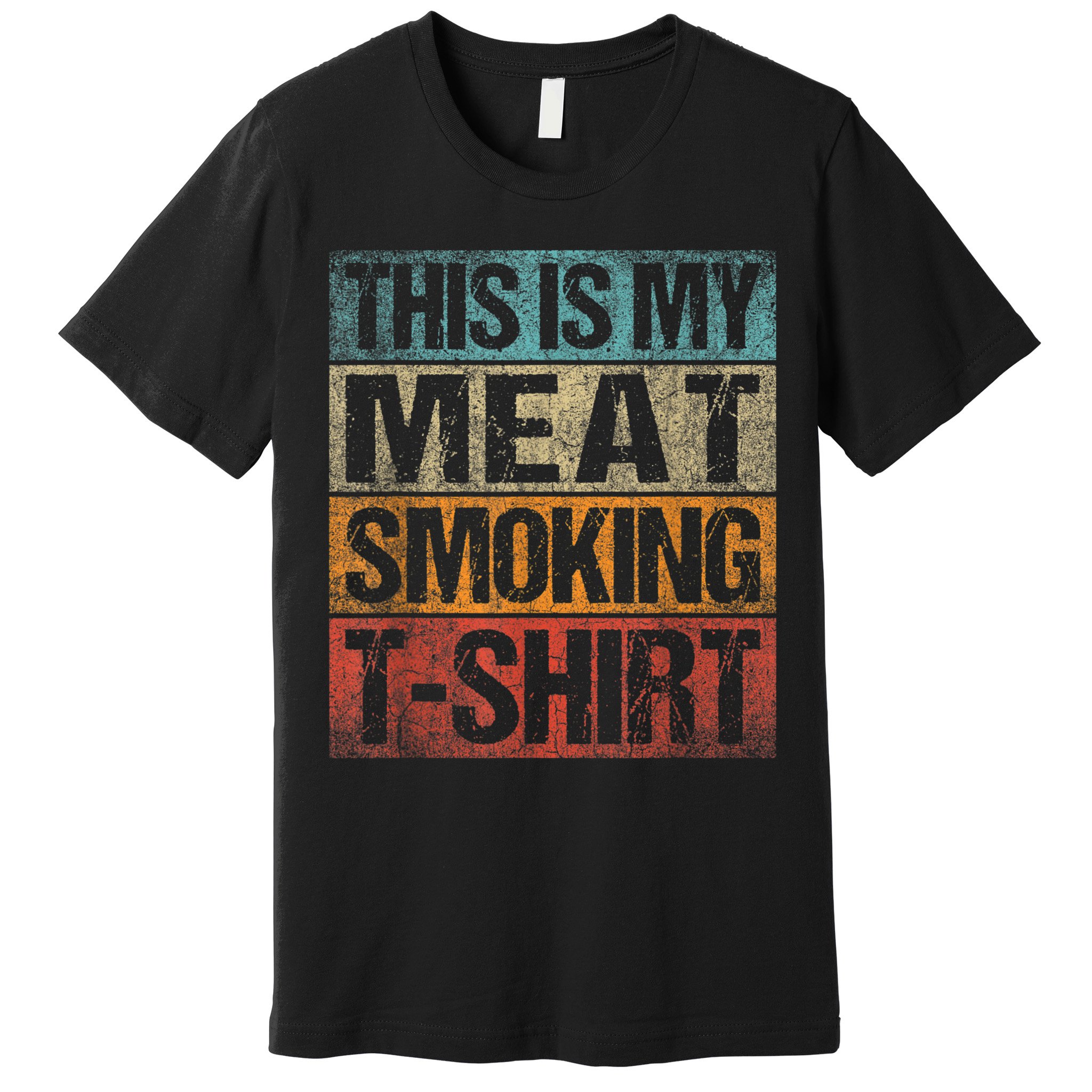 BBQ Smoker Vintage Retro This Is My Meat Smoking BBQ Premium T-Shirt