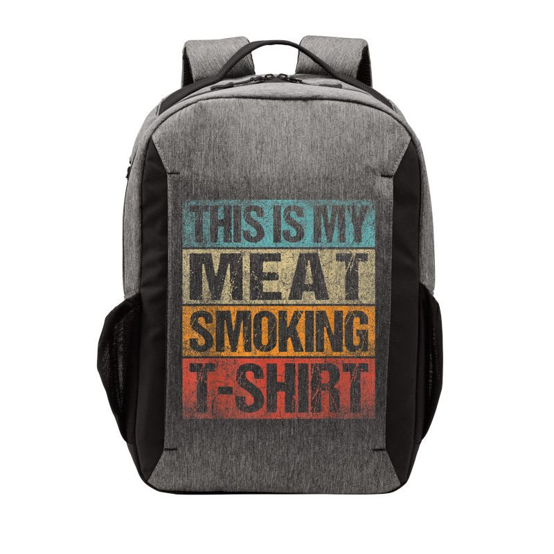 BBQ Smoker Vintage Retro This Is My Meat Smoking BBQ Vector Backpack
