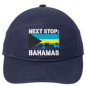 Bahamas Summer Vacation Trip Next Stop Vacay Vibes Souvenir Cute Gift 7-Panel Snapback Hat