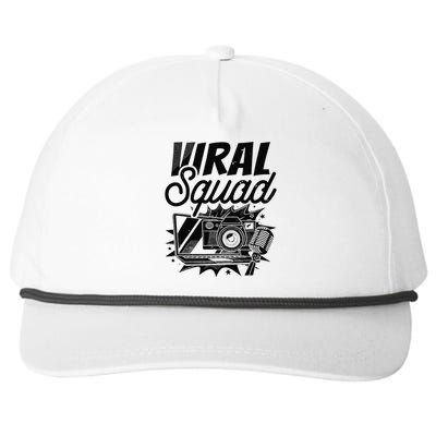 Blog Squad Vlogger Social Media Vlogging Blogging Blogger Snapback Five-Panel Rope Hat