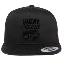 Blog Squad Vlogger Social Media Vlogging Blogging Blogger Flat Bill Trucker Hat