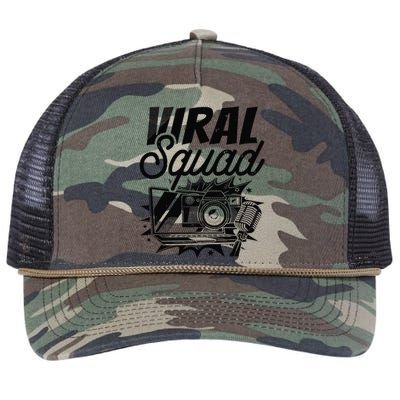 Blog Squad Vlogger Social Media Vlogging Blogging Blogger Retro Rope Trucker Hat Cap