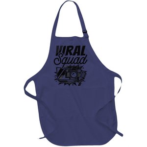 Blog Squad Vlogger Social Media Vlogging Blogging Blogger Full-Length Apron With Pockets