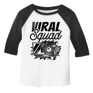 Blog Squad Vlogger Social Media Vlogging Blogging Blogger Toddler Fine Jersey T-Shirt