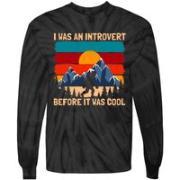 Bigfoot Sasquatch Vintage Retro Sunset Introvert Camp Tie-Dye Long Sleeve Shirt