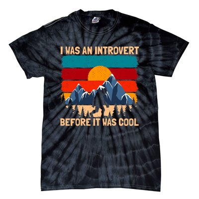 Bigfoot Sasquatch Vintage Retro Sunset Introvert Camp Tie-Dye T-Shirt