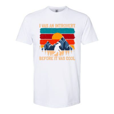 Bigfoot Sasquatch Vintage Retro Sunset Introvert Camp Softstyle CVC T-Shirt