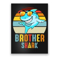 Brother Shark Vintage Retro Pajamas Shark Lover Father's Day Poster