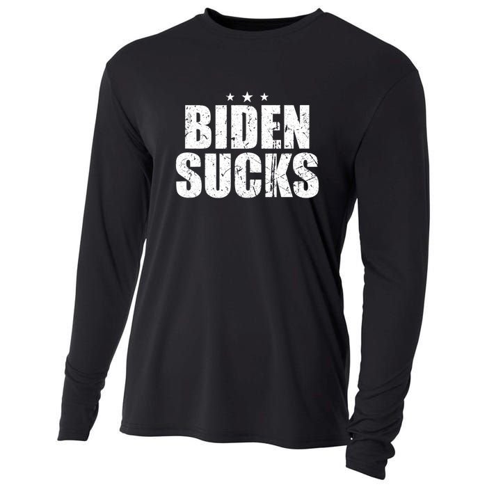 Biden Sucks Vintage Cooling Performance Long Sleeve Crew