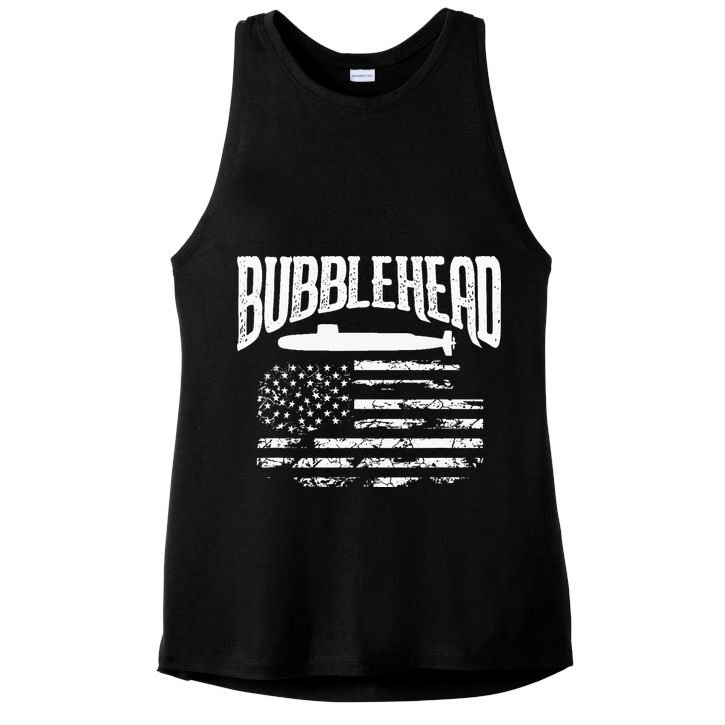 Bubblehead Submarine Veteran Gift For Submariner Ladies PosiCharge Tri-Blend Wicking Tank