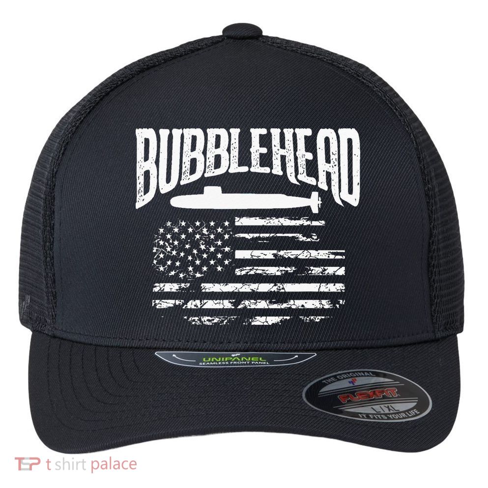 Bubblehead Submarine Veteran Gift For Submariner Flexfit Unipanel Trucker Cap