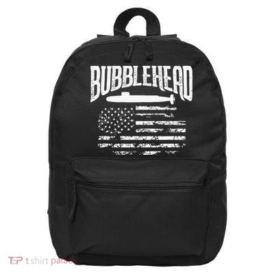 Bubblehead Submarine Veteran Gift For Submariner 16 in Basic Backpack