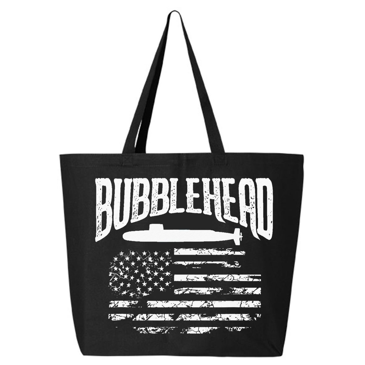 Bubblehead Submarine Veteran Gift For Submariner 25L Jumbo Tote