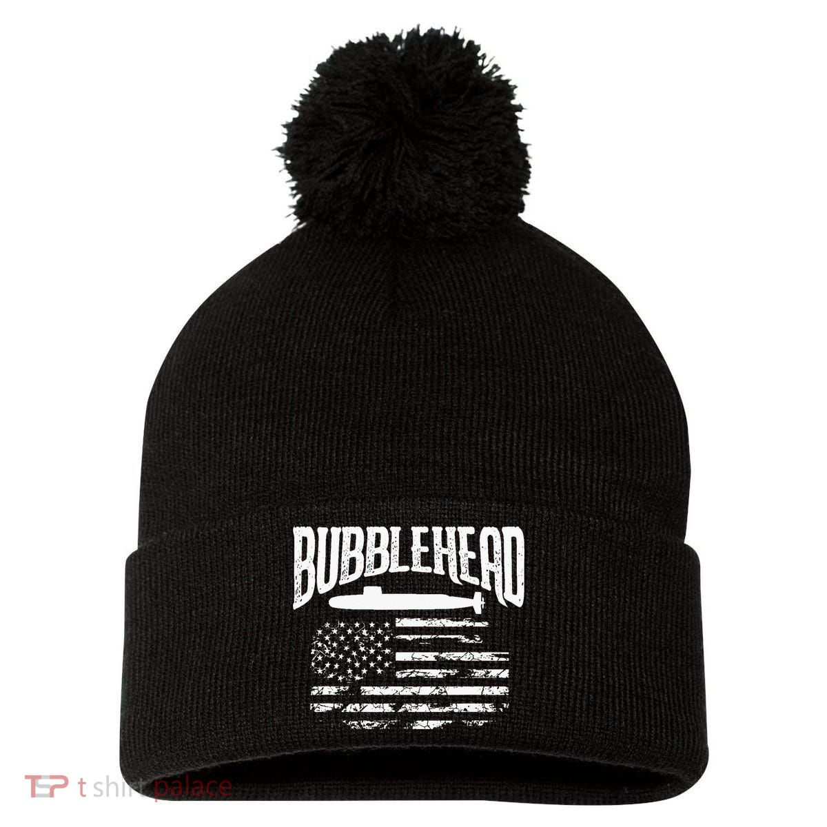 Bubblehead Submarine Veteran Gift For Submariner Pom Pom 12in Knit Beanie