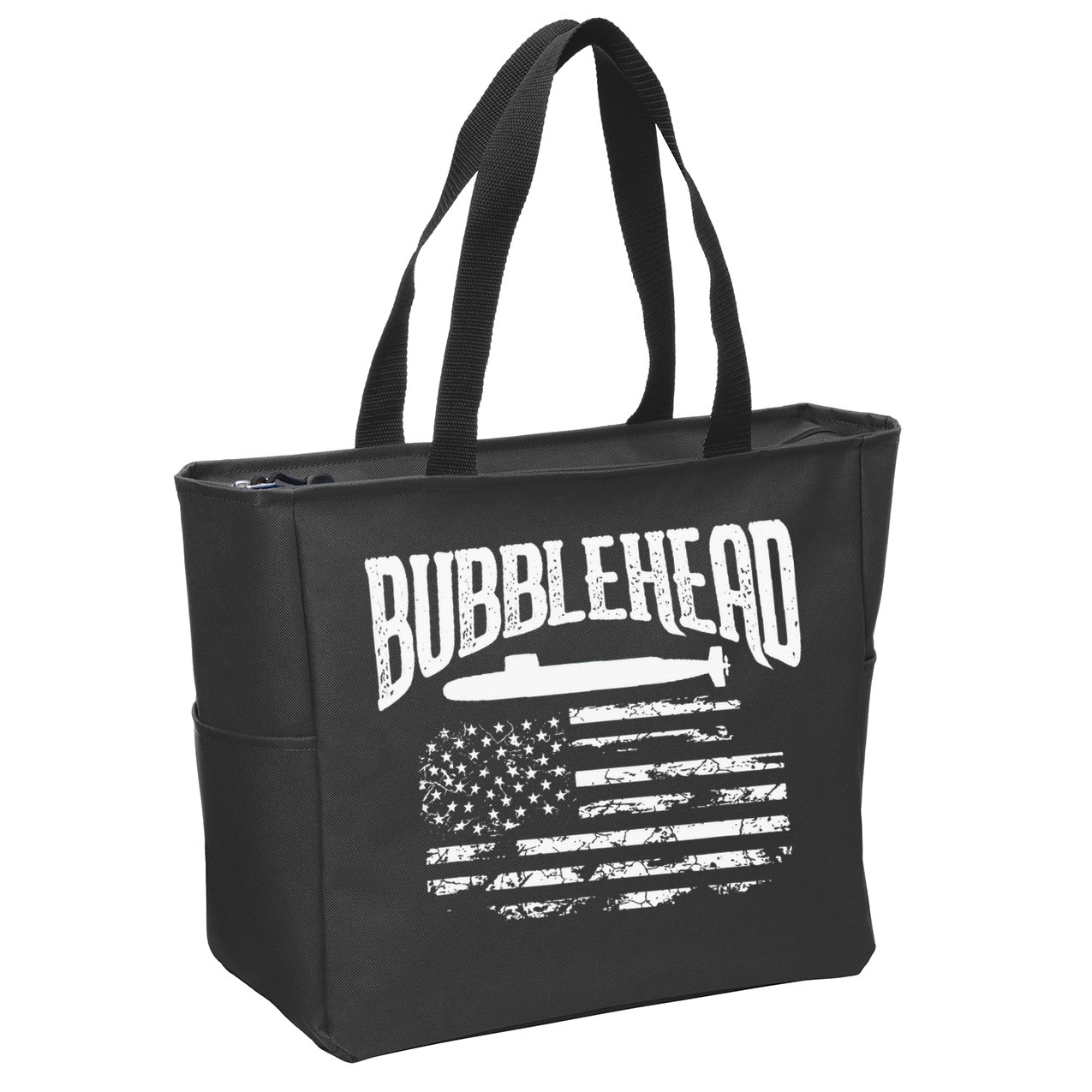 Bubblehead Submarine Veteran Gift For Submariner Zip Tote Bag