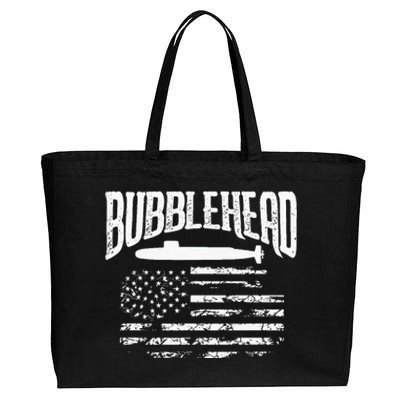 Bubblehead Submarine Veteran Gift For Submariner Cotton Canvas Jumbo Tote