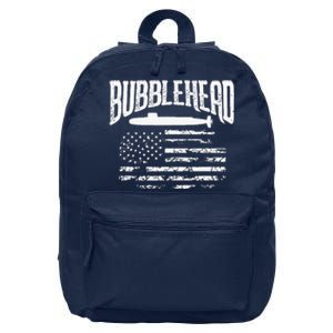 Bubblehead Submarine Veteran Gift For Submariner 16 in Basic Backpack