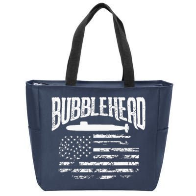 Bubblehead Submarine Veteran Gift For Submariner Zip Tote Bag