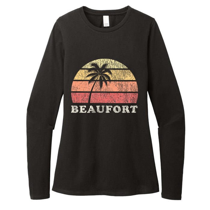 Beaufort Sc Vintage 70s Retro Throwback Womens CVC Long Sleeve Shirt