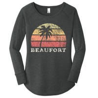 Beaufort Sc Vintage 70s Retro Throwback Women's Perfect Tri Tunic Long Sleeve Shirt