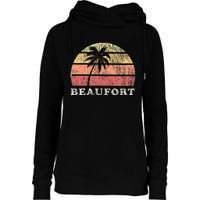 Beaufort Sc Vintage 70s Retro Throwback Womens Funnel Neck Pullover Hood