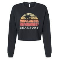 Beaufort Sc Vintage 70s Retro Throwback Cropped Pullover Crew