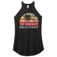 Beaufort Sc Vintage 70s Retro Throwback Women's Perfect Tri Rocker Tank