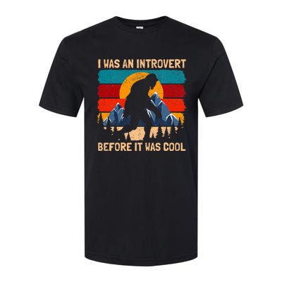 Bigfoot Sasquatch Vintage Retro Sunset Introvert Softstyle CVC T-Shirt