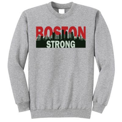 Boston Strong Vintage Boston City Skyline Tall Sweatshirt