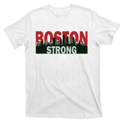 Boston Strong Vintage Boston City Skyline T-Shirt