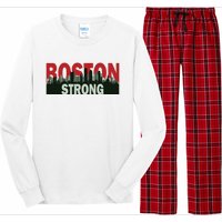 Boston Strong Vintage Boston City Skyline Long Sleeve Pajama Set