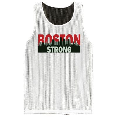 Boston Strong Vintage Boston City Skyline Mesh Reversible Basketball Jersey Tank