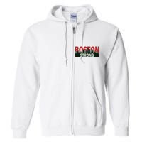 Boston Strong Vintage Boston City Skyline Full Zip Hoodie