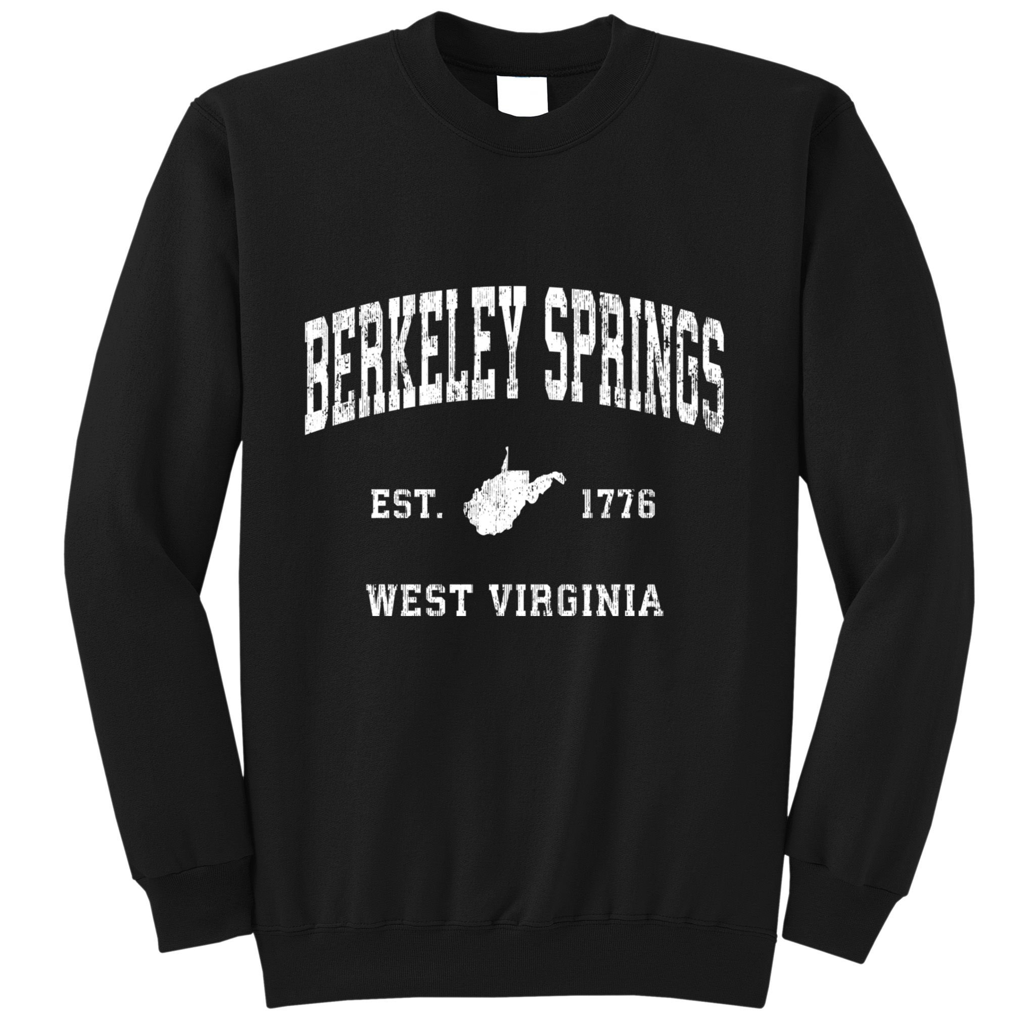 Berkeley Springs West Virginia Wv Vintage Athletic Sweatshirt