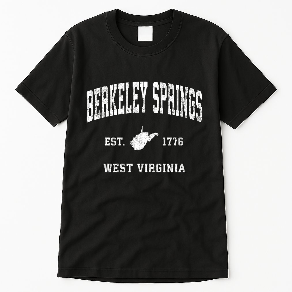 Berkeley Springs West Virginia Wv Vintage Athletic Tall T-Shirt