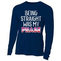 Being Straight Was My Phase Lesbian Funny Lgbtq Pride Flag Cooling Performance Long Sleeve Crew