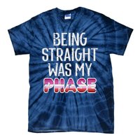 Being Straight Was My Phase Lesbian Funny Lgbtq Pride Flag Tie-Dye T-Shirt