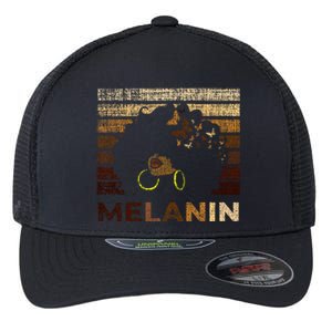 Black Strong Women Afro Love Melanin African Flexfit Unipanel Trucker Cap