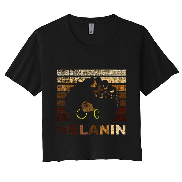 Black Strong Women Afro Love Melanin African Crop Top