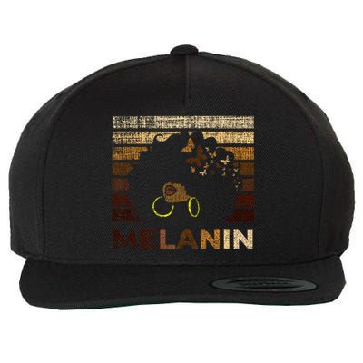 Black Strong Women Afro Love Melanin African Wool Snapback Cap