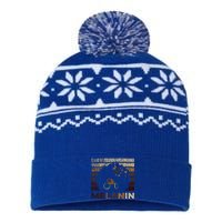 Black Strong Women Afro Love Melanin African USA-Made Snowflake Beanie