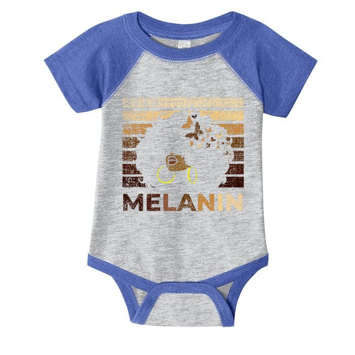 Black Strong Women Afro Love Melanin African Infant Baby Jersey Bodysuit