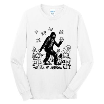 Bigfoot Snow White Tall Long Sleeve T-Shirt