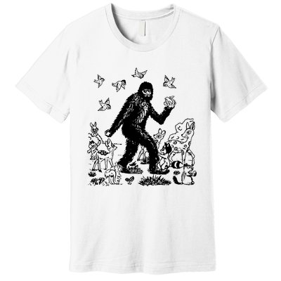 Bigfoot Snow White Premium T-Shirt