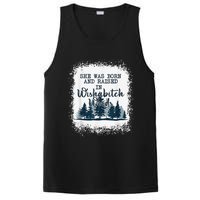 Bleached She was born and raised in wishabitch woods camper PosiCharge Competitor Tank